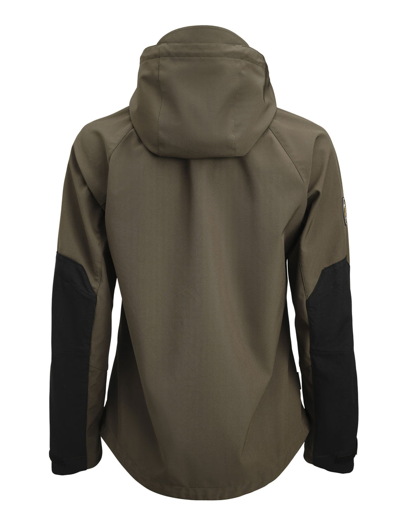 Jobman Women'S Oxygen Softshell Jacket - Olive Green/Black