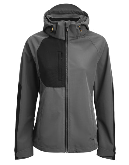 Jobman Women'S Oxygen Softshell Jacket - Dark Grey/Black