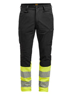 Jobman Service Trousers Stretch Hi-Vis - thumbnail 1