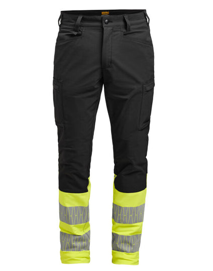 Jobman Service Trousers Stretch Hi-Vis - Black/Yellow
