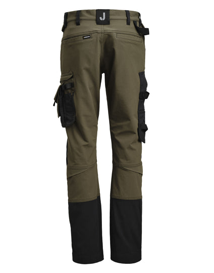 Jobman Women'S Craftsman Trousers Stretch - Olive Green/Black