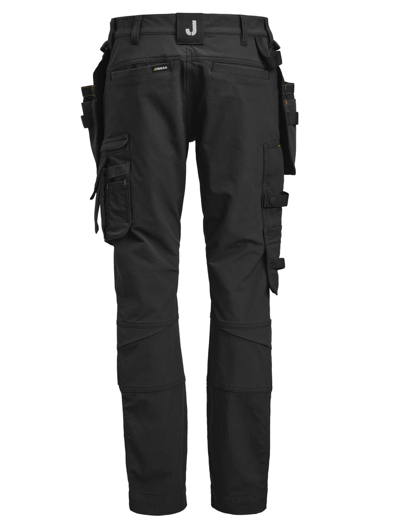 Jobman Women'S Craftsman Trousers Stretch - Black