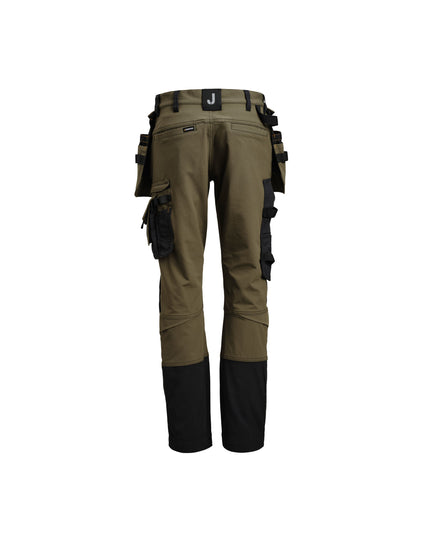Jobman Craftsman Trouser 4-Way Stretch - Olive Green/Black