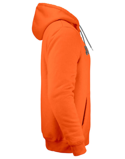 Jobman Men'S Vintage Hoodie Lined - Orange/ Dark Grey
