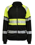 Jobman Sweatshirt Full-Zip Hi-Vis - thumbnail 1