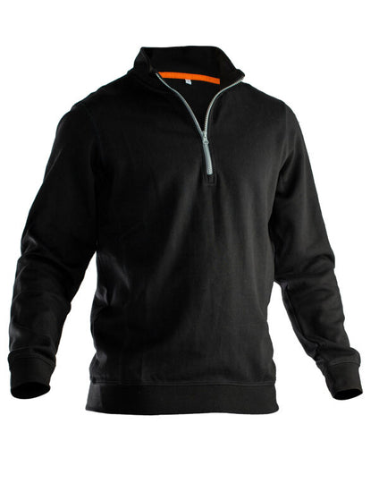 Jobman Sweatshirt 1/2 Zip - Navy / Black