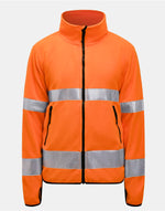 Jobman Fleece Jacket Hi-Vis - thumbnail 8