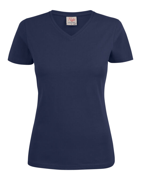 Printer Essentials Ladies Heavy V-Neck T-Shirt