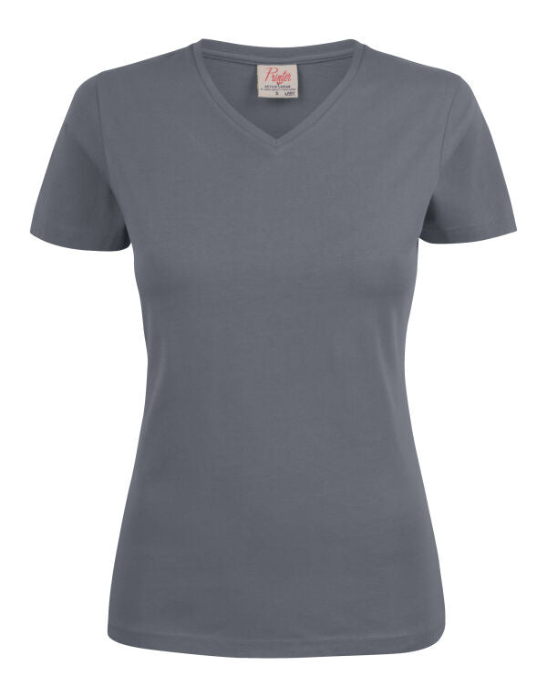 Printer Essentials Ladies Heavy V-Neck T-Shirt