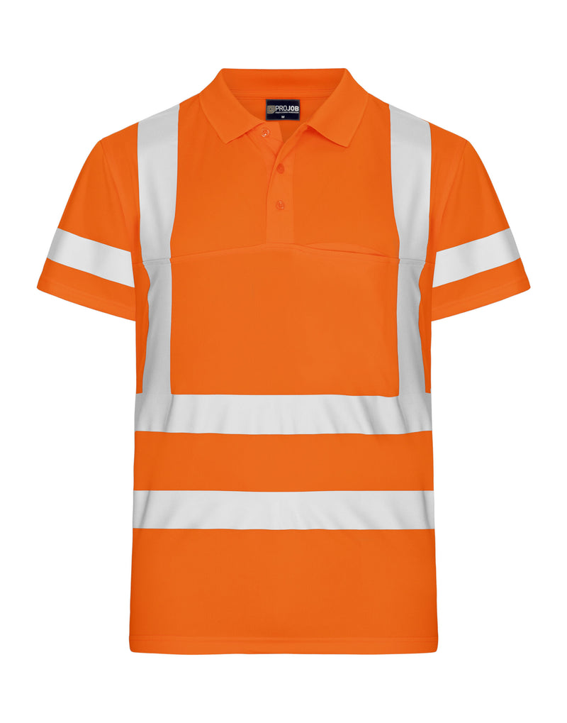 Pro-Job Prio 6040 Class 2/3 Pique Polo Class 3/2 - Orange