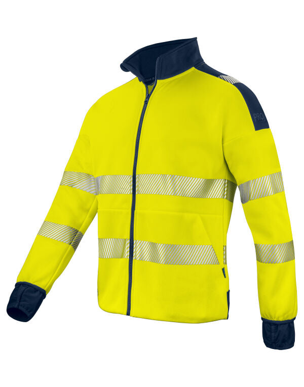 Pro-Job 6109 Sweatshirt En Iso 20471 Class 3/2 - Yellow/Navy