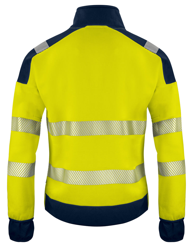 Pro-Job 6109 Sweatshirt En Iso 20471 Class 3/2 - Yellow/Navy