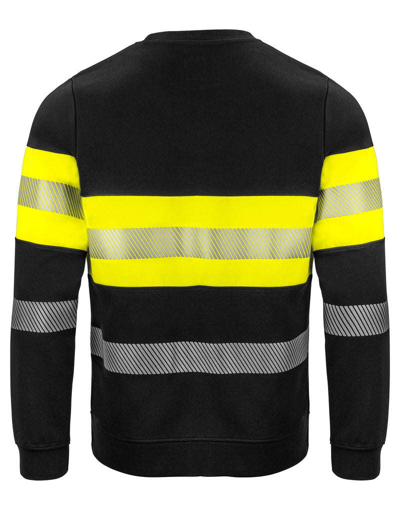 Pro-Job 6129 Sweatshirt En Iso 20471 Class 1 - Yellow/Black