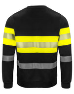 Pro-Job 6129 Sweatshirt En Iso 20471 Class 1 - Yellow/Black