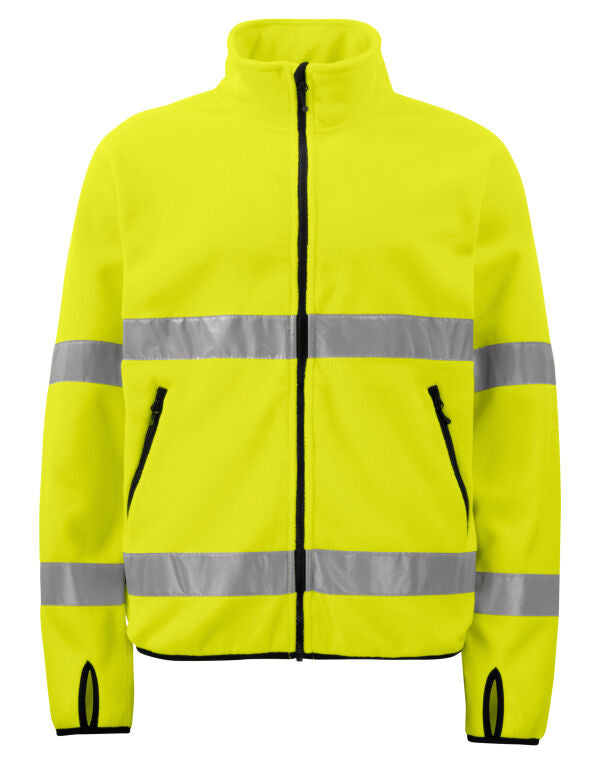 Pro-Job Prio 6327 Fleece Jacket En Iso 20471 Class 3 - Yellow/Black