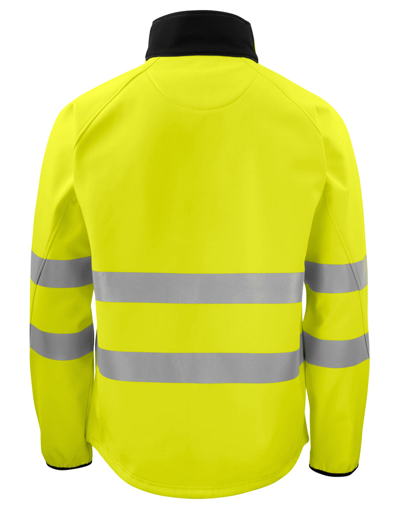 Pro-Job Prio 6432 En Iso 20471 Class 3/2 Softshell Jacket - Yellow/Black