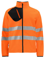 Pro-Job Prio 6432 En Iso 20471 Class 3/2 Softshell Jacket - Orange/Black