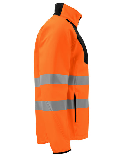Pro-Job Prio 6432 En Iso 20471 Class 3/2 Softshell Jacket - Orange/Black