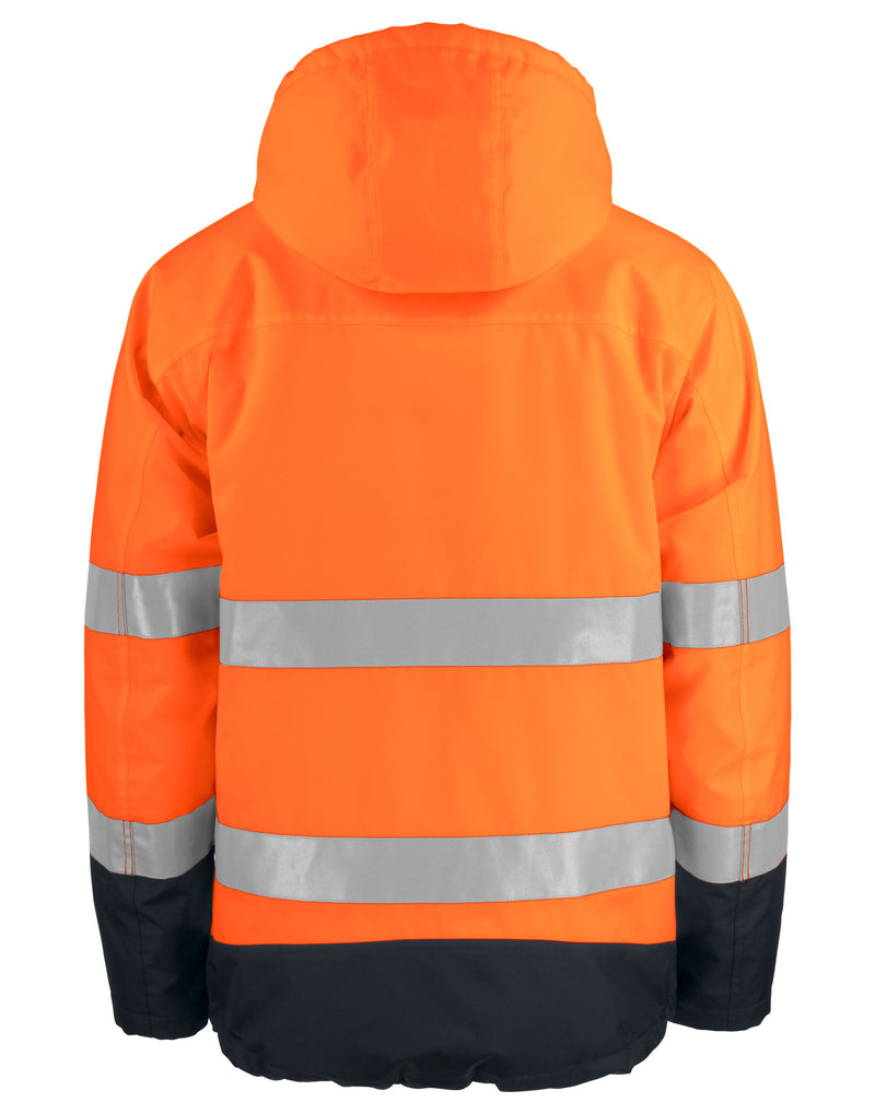 Pro-Job Prio 6441 Padded Functional Jacket Class 3 - Orange/Black