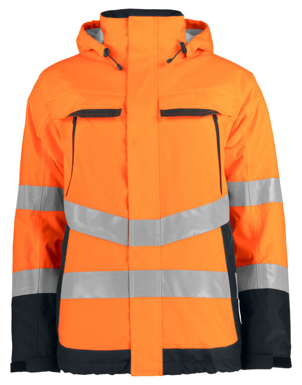 Pro-Job Prio 6441 Padded Functional Jacket Class 3 - Yellow/Navy
