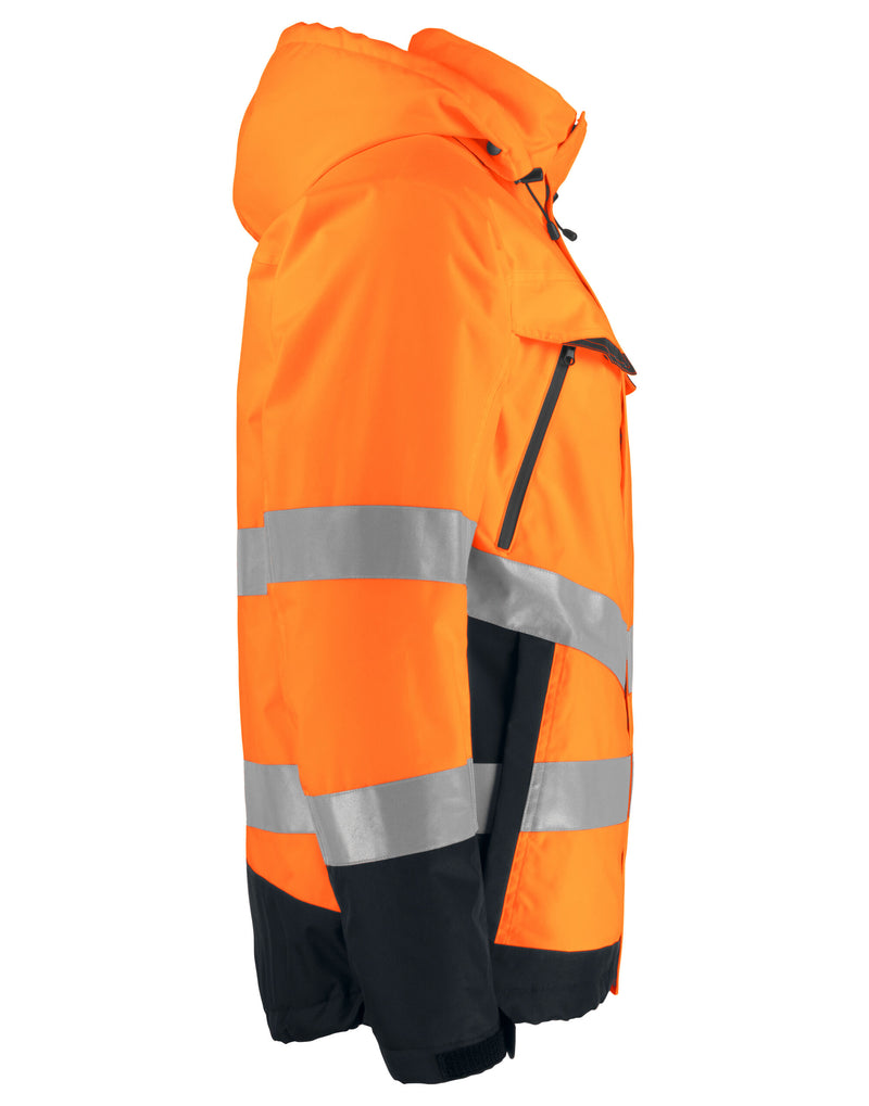 Pro-Job Prio 6441 Padded Functional Jacket Class 3 - Orange/Black