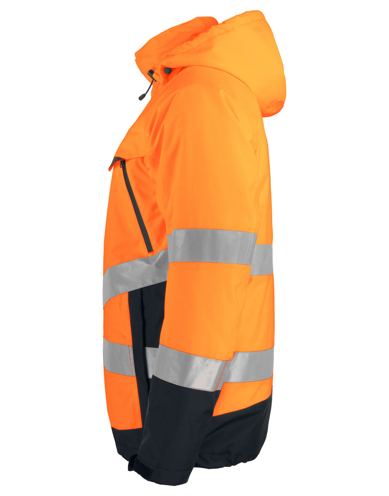 Pro-Job Prio 6441 Padded Functional Jacket Class 3 - Orange/Black