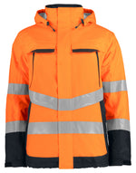 Pro-Job Prio 6441 Padded Functional Jacket Class 3 - Orange/Black