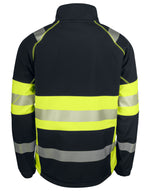 Pro-Job 6443 Softshell Jacket En Iso 20471 Class 1 - Yellow/Black