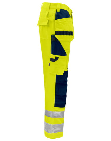 Pro-Job Prio 6531 En 1S0 20471 Waistpants Class 2 - Yellow/Navy