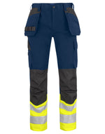 Pro-Job Prio 6534 Waistpants En Iso 20471 Class 1 - Yellow/Navy