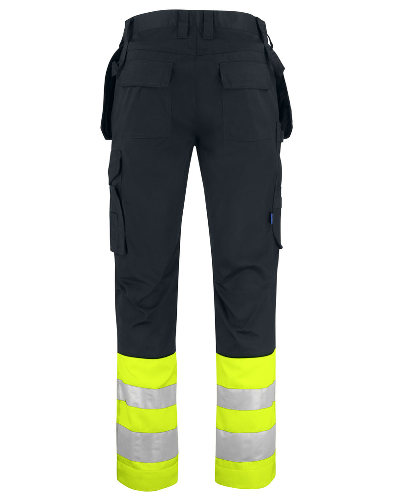 Pro-Job Prio 6534 Waistpants En Iso 20471 Class 1 - Yellow/Black