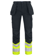 Pro-Job Prio 6534 Waistpants En Iso 20471 Class 1 - Yellow/Black
