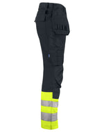 Pro-Job Prio 6534 Waistpants En Iso 20471 Class 1 - Yellow/Black