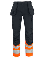 Pro-Job Prio 6534 Waistpants En Iso 20471 Class 1 - Orange/Black