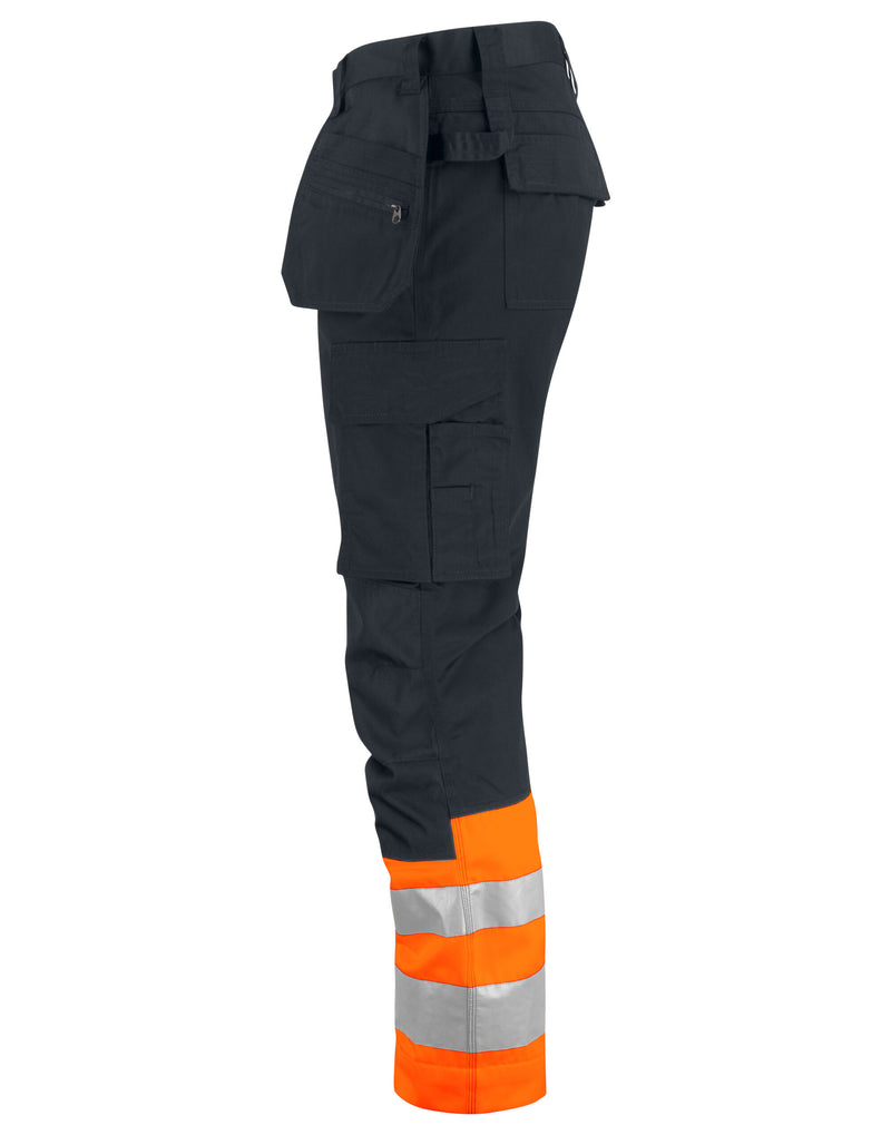 Pro-Job Prio 6534 Waistpants En Iso 20471 Class 1 - Orange/Black