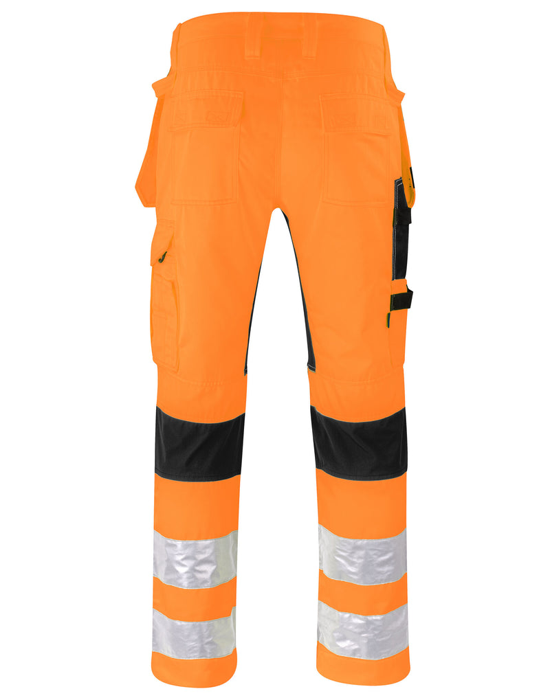 Pro-Job Prio 6570 Waistpant Stretch Class 2 - Orange/Black
