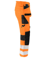 Pro-Job Prio 6570 Waistpant Stretch Class 2 - Orange/Black