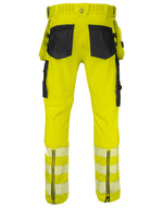Pro-Job 6571 Waistpant Stretch En Iso 20471 Class 2 - Yellow/Black