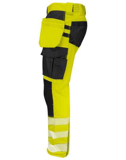 Pro-Job 6571 Waistpant Stretch En Iso 20471 Class 2 - Yellow/Black