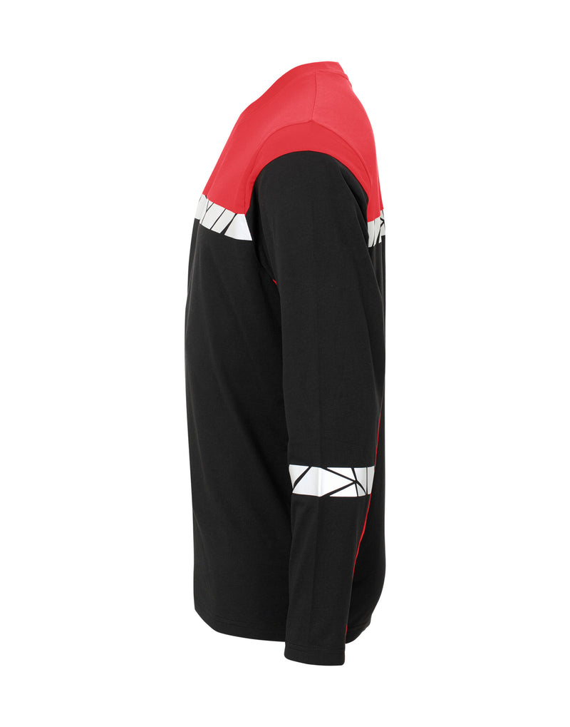 Pro-Job Progression 7002 Long Sleeve T-Shirt - Black/Red