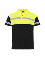 Pro-Job Progression 7003 Pique Polo - Black/Yellow