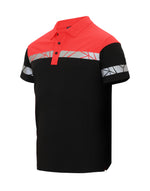 Pro-Job Progression 7003 Pique Polo - Black/Red