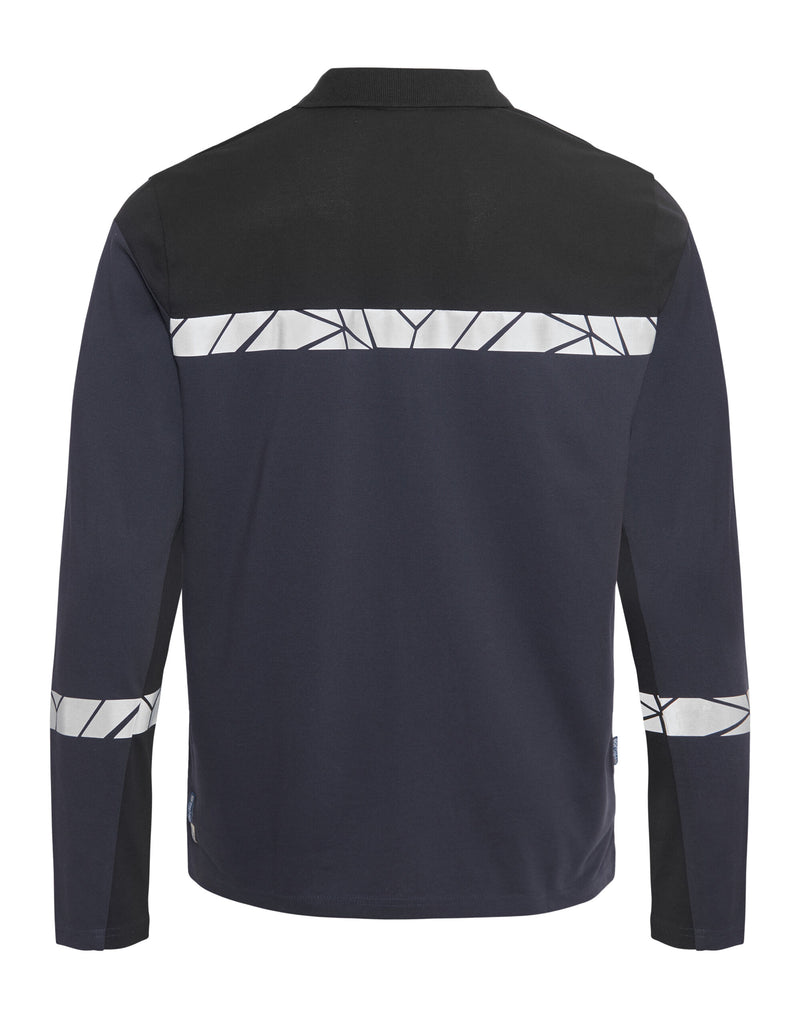 Pro-Job Progression 7004 Long Sleeve Pique Polo - Navy/Black