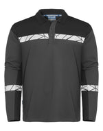 Pro-Job Progression 7004 Long Sleeve Pique Polo - Grey/Black