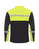 Pro-Job Progression 7004 Long Sleeve Pique Polo - Black/Yellow