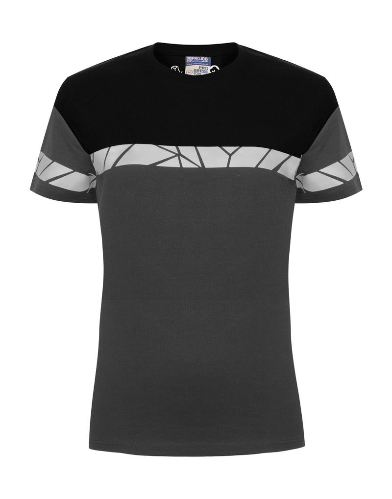 Pro-Job Progression 7005 Ladies T-Shirt - Grey/Black