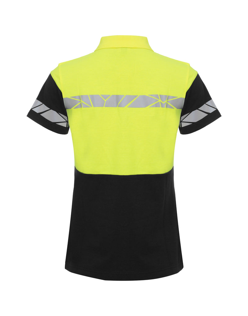 Pro-Job Progression 7006 Ladies Pique - Black/Yellow