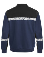 Pro-Job Progression 7100 Long Sleeve Polo Sweatshirt - Navy/Black