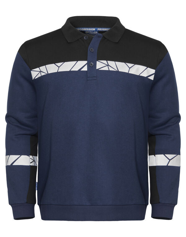 Pro-Job Progression 7100 Long Sleeve Polo Sweatshirt