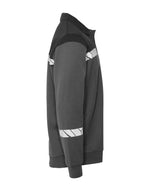 Pro-Job Progression 7100 Long Sleeve Polo Sweatshirt - Grey/Black